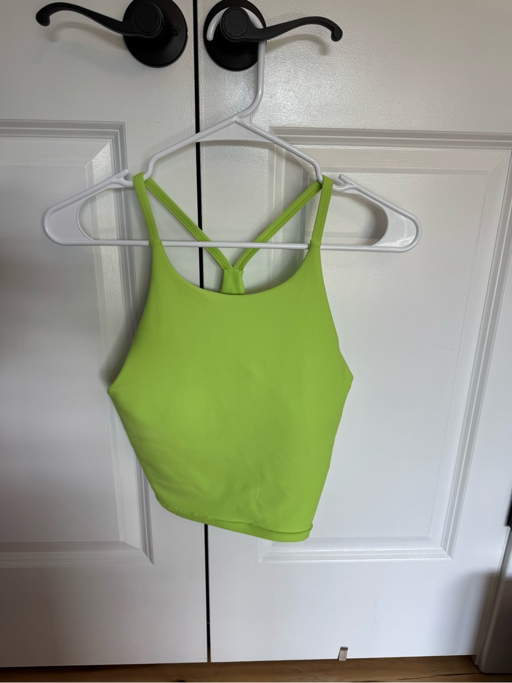 Old Navy Lime Green Strappy Crop Tank